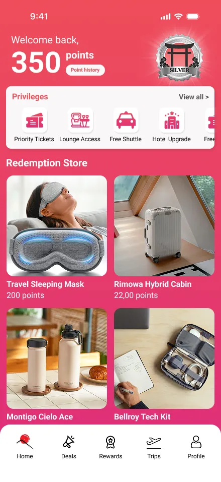 Customer loyalty & rewards prototype